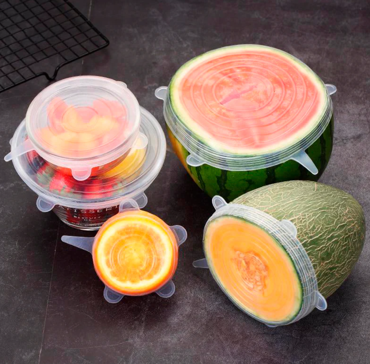 PACK DE 6 UNIDADES DE TAPAS DE SILICONA REUTILIZABLES - PLASTICFREE™