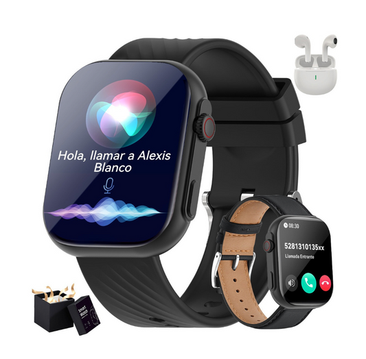 PACK ESPECIAL - RELOJ SMART + 7 CORREAS DE REGALO + CARGADOR INALÁMBRICO