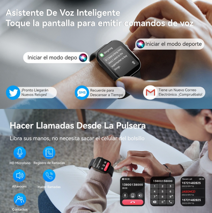 PACK ESPECIAL - RELOJ SMART + 7 CORREAS DE REGALO + CARGADOR INALÁMBRICO