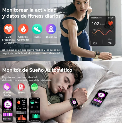PACK ESPECIAL - RELOJ SMART + 7 CORREAS DE REGALO + CARGADOR INALÁMBRICO